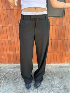 PANTALON PULL AND BEAR NEGRO - comprar online