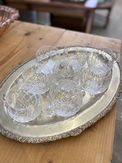 TAZAS CRISTAL x 8 $32.000