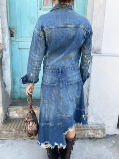 VESTIDO ZARA JEAN ASIMETRICO MANGAS LARGAS - Galpón Chic
