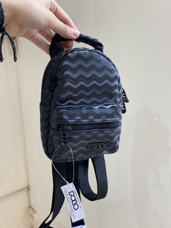 MOCHILA MINI POLO NUEVA NEGRA en internet