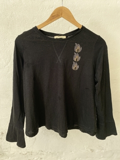 REME JAZMIN CHEBAR NEGRA MANGAS LARGAS CON BRILLOS - (copia) - comprar online