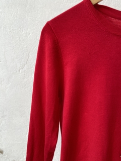 SWETER ROJO CON BOTONES CON STRASS - Galpón Chic