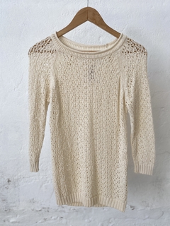 SEWETER ZARKANIT BEIGE TEJIDO - comprar online