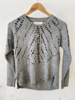SWEATER RAPSODIA GRIS TEJIDO - comprar online