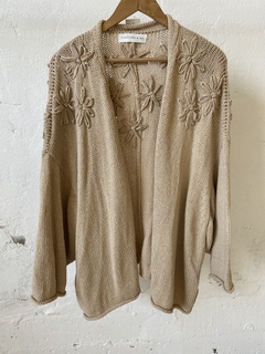 SWEATER CAROLINA AND ME TEJIDO BEIGE - comprar online