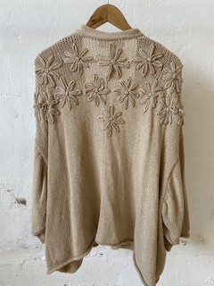SWEATER CAROLINA AND ME TEJIDO BEIGE - Galpón Chic