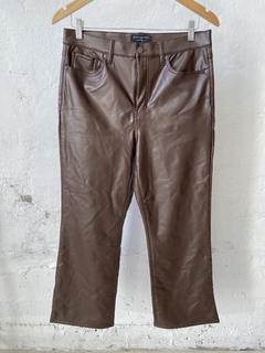 PANTALON BANANA REPUBLIC MARRON ECOCUERO - comprar online