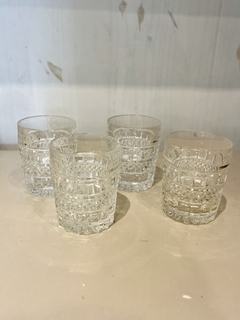VASOS VIDRIO FACETADOS X4 $18.000 - comprar online