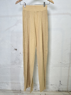 PANTALON JAZMIN CHEBAR BEIGE DE ALGODON - comprar online