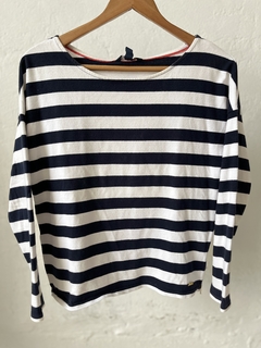 BUZO TOMMY RAYADO BLANCO Y AZUL - comprar online