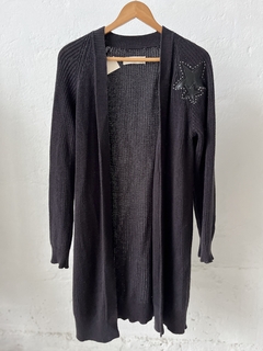 SWEATER RAPSODIA TEJIA NEGRO CON ESTRELAS - comprar online