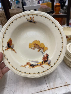 PLATOS HONDOS $38.000 WOODS IVORY WARE ENGLAND 23CM DIAM X12UN. - comprar online