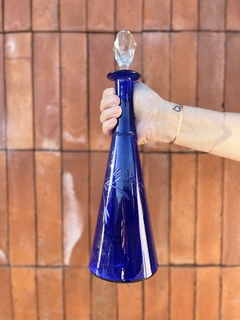 DECANTADOR CRISTAL AZUL $38.000