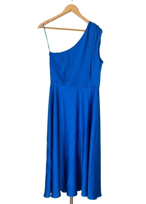 VESTIDO SOYA GASA AZUL LARGO - comprar online