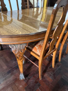 JUEGO DE COMEDOR $ 1.400.000 DE MESA EXTENSIBLE CON 6 SILLAS ESTILO INGLES CHIPPINDALE - comprar online