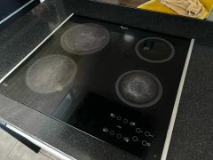 HORNO Y ANAFE $ 600.000 ARISTON A CONVECCION -DE EMPOTRAR -MODELO MB 91.3 IX-PLACA DE COCCION ELECTRICA WHIRPOOL DE VITRO CERAMICA 4 ZONAS DE 60 CM