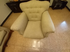 JUEGO LUIS XV $ 900.000- UN SILLON DE TRES CUERPOS- DOS DE UN CUERPO -RESTAURADO Y TAPIZADO A NUEVO