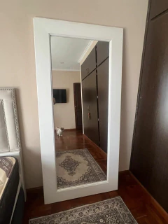 ESPEJO $ 180.000 DE PISO - MADERA LAQUEADA BLANCA- 1.80m x 0,86m - comprar online