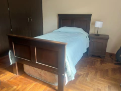 JUEGO $ 300,00 DE DORMITORIO INDIVIDUAL INCLUYE CAMA DE PLAZA Y MEDIA + COLCHÓN + MESA DE LUZ - comprar online