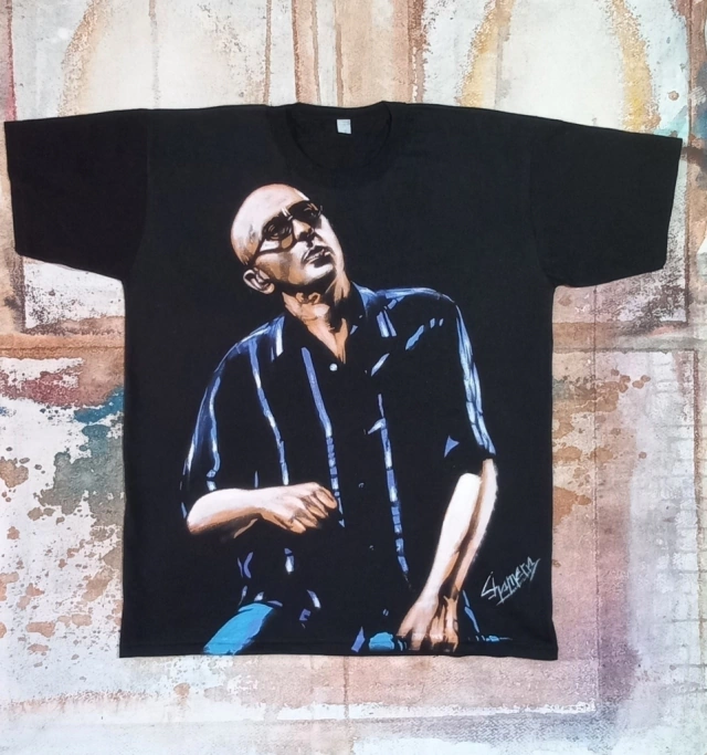 REMERA DEL INDIO SOLARI PINTADA A MANO 23 thumbnail 2