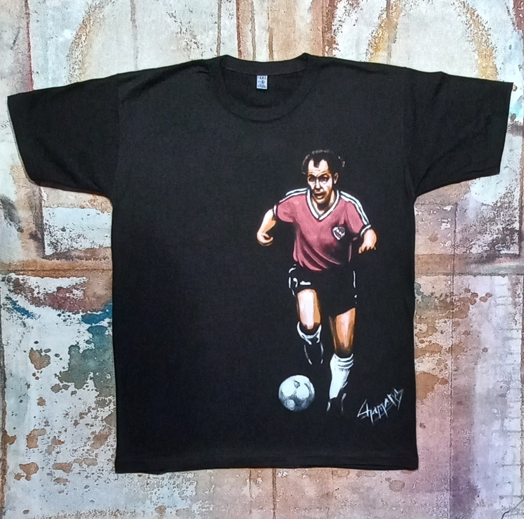 Remera De Ricardo Bochini Pintada A Mano 3 thumbnail 3