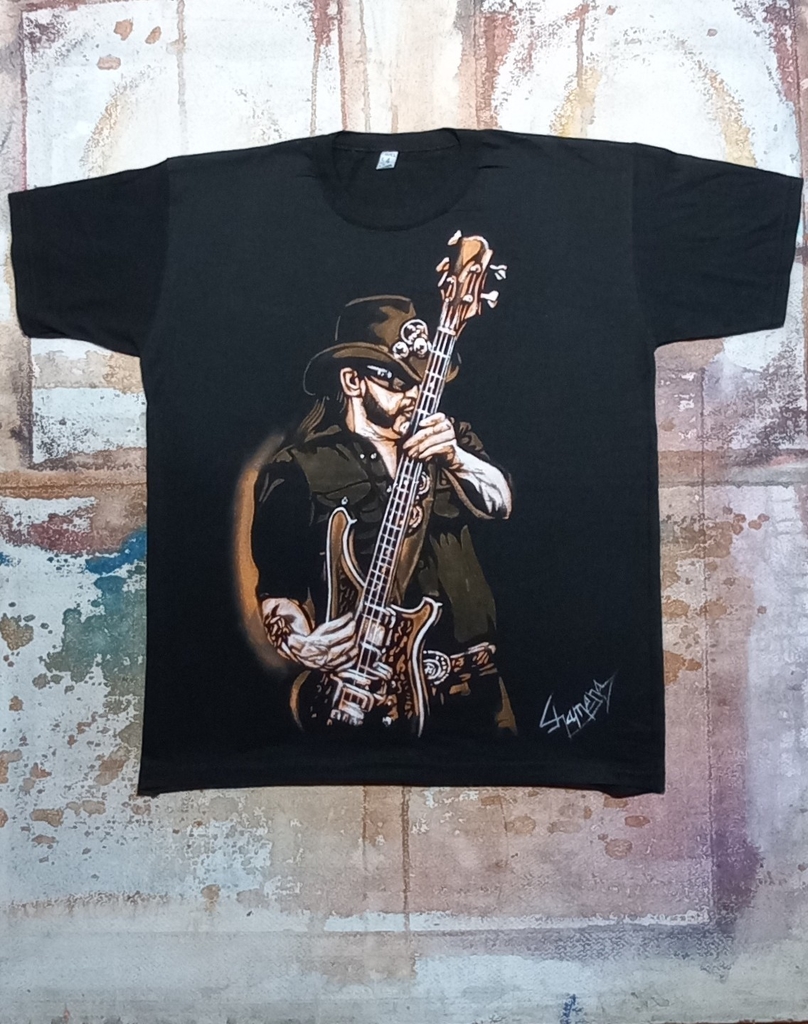 REMERA DE LEMMY KILMISTER PINTADA A MANO thumbnail 3