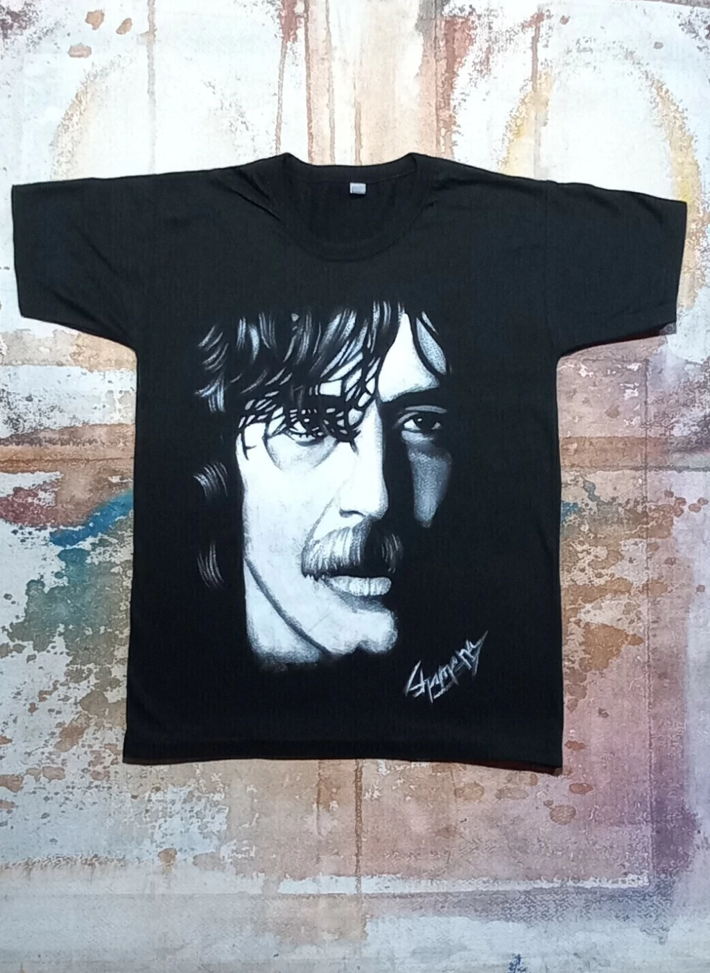 Remera De Charly Garcia Pintada A Mano 6 thumbnail 3