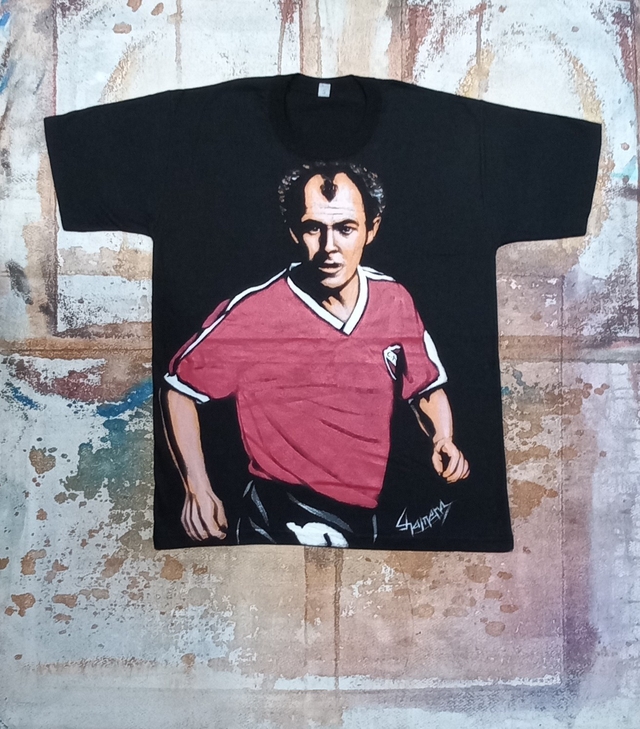 Remera De Ricardo Bochini Pintada A Mano 2 thumbnail 2