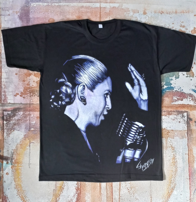 Remera De Eva Perón Pintada A Mano 4 thumbnail 2