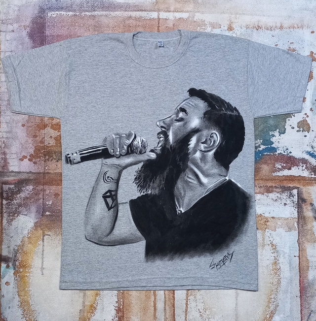 Remera De Piti De Las Pastillas Del Abuelo Pintada A Mano thumbnail 2
