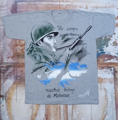 REMERAS DE LAS ISLAS MALVINAS PINTADA A MANO 5