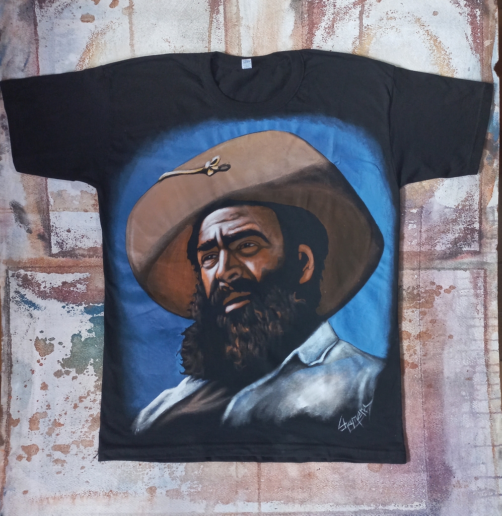 REMERA DE JORGE CAFRUNE PINTADA A MANO 3 thumbnail 3