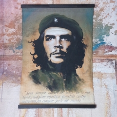 Tapiz del Che Guevara de 48x68 cm pintado a mano