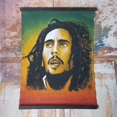 Tapiz de Bob Marley de 50x66 cm pintado a mano