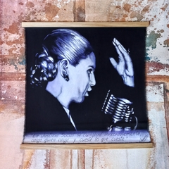 Tapiz de Eva Perón de 58x58 cm pintado a mano
