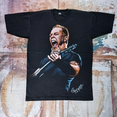 REMERA DE JAMES HETFIELD PINTADA A MANO
