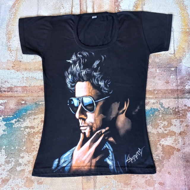 Remera De Andres Calamaro Pintada A Mano thumbnail 2