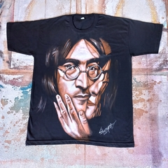 REMERA DE JOHN LENNON Y YOKO PINTADA A MANO