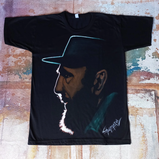 Remera De Fidel Castro Pintada A Mano thumbnail 2