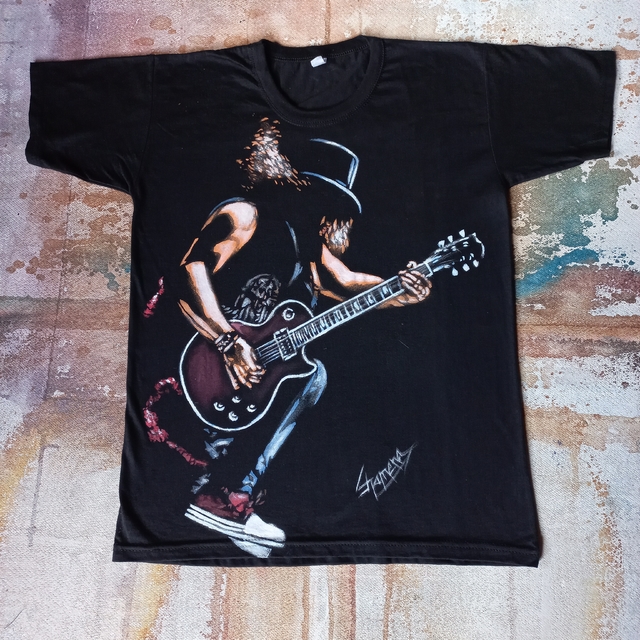 REMERA DE SLASH PINTADA A MANO thumbnail 2