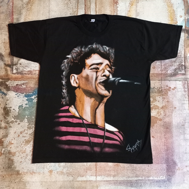Remera De Miguel Abuelo Pintada A Mano thumbnail 2