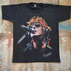 REMERA DE PITY ALVAREZ DE VIEJAS LOCAS E INTOXICADOS PINTADA A MANO