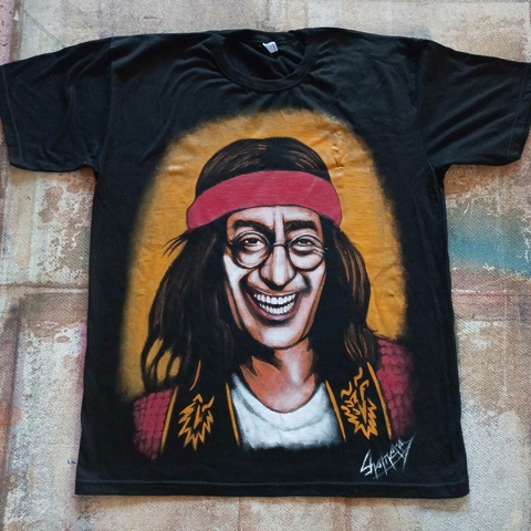 REMERA PINTADA A MANO DE EL MANOSANTA DE OLMEDO