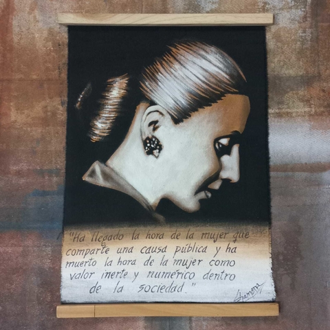 Tapiz Eva Perón 43 x 58 cm