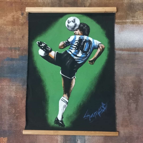 Tapiz Maradona 33 x 47 cm