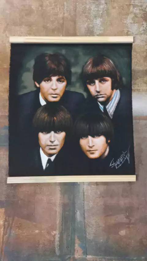 Tapiz de The Beatles 46 x 54 cm