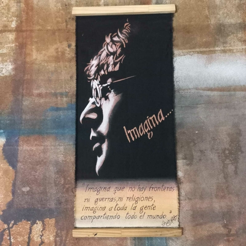 Tapiz de Lennon 28 x 60 cm