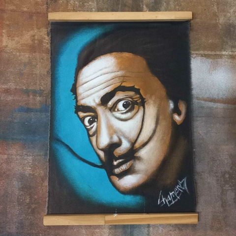 Tapiz de SALVADOR DALÍ 44 X 32 CM