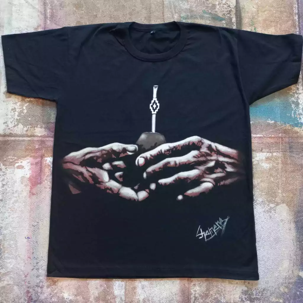 Remera Pintada A Mano Del Mate thumbnail 3