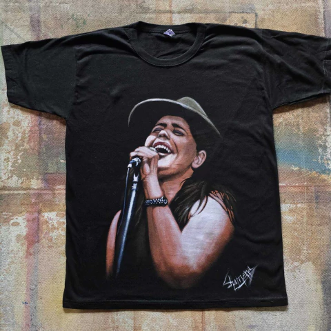 REMERA TAMARA CASTRO PINTADA A MANO